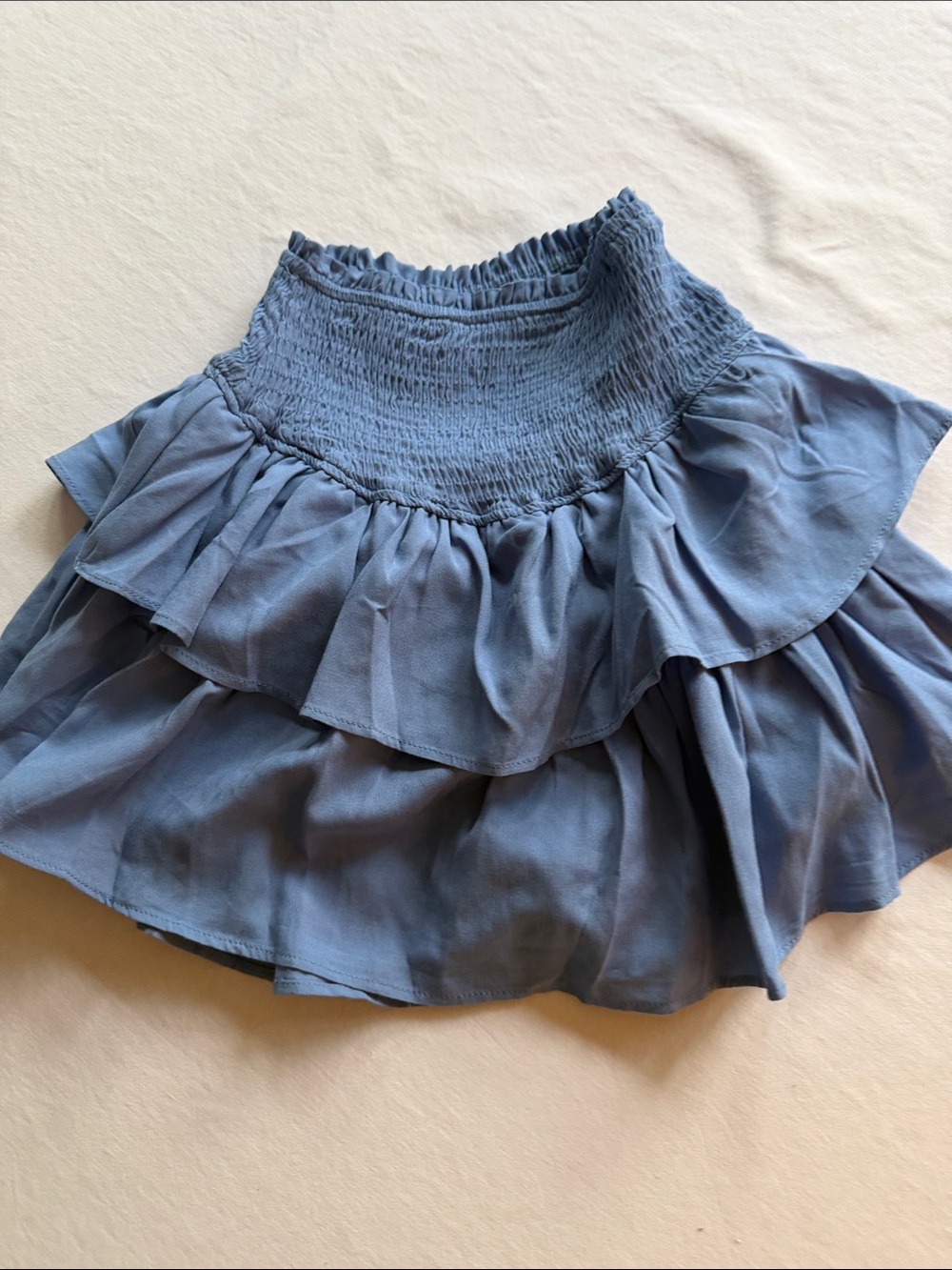 Blue Tiered Ruffle Women's Skirt XS
